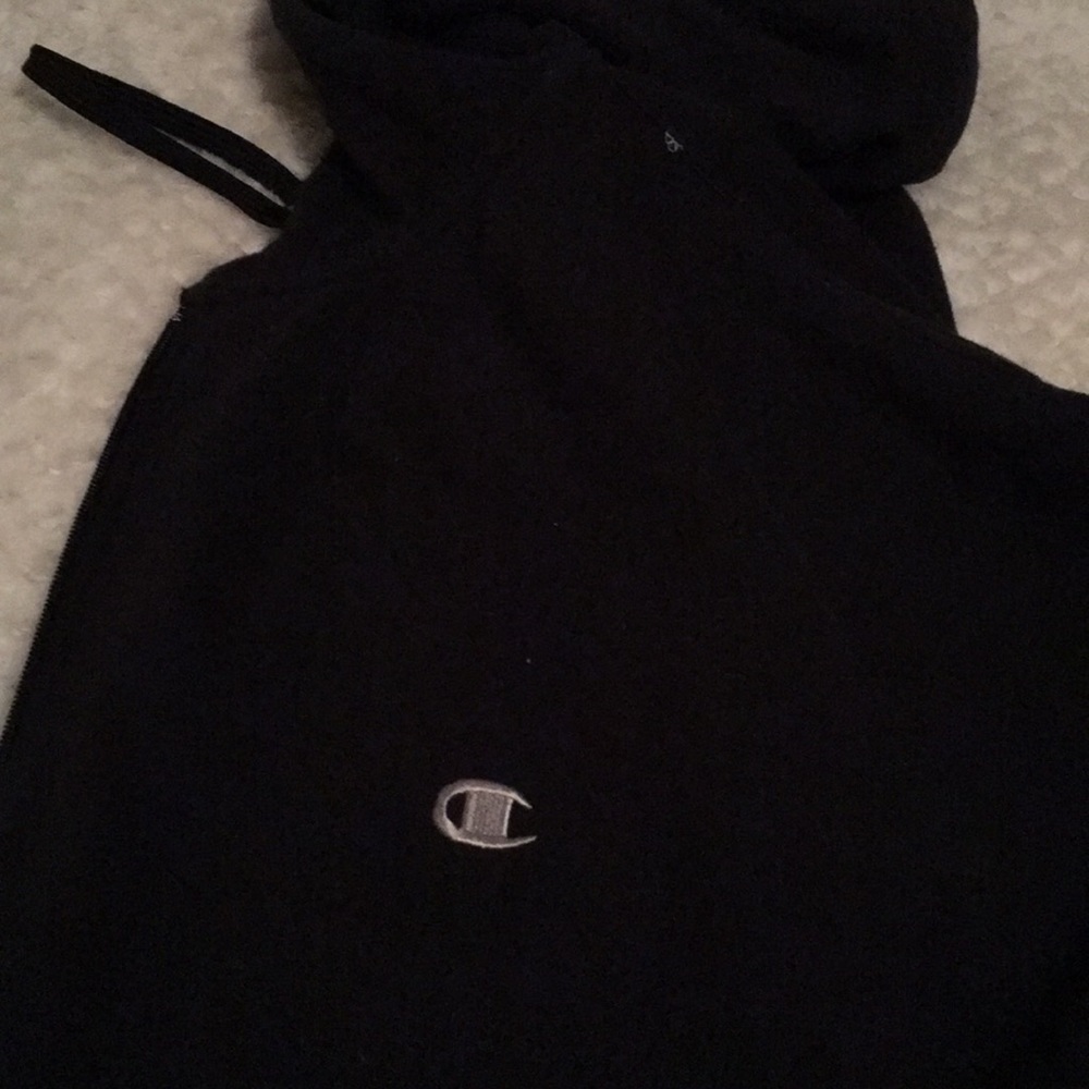 Champion zip up black jacket